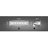 12V - 18W - Projecteur de travail LED pour moto - bateau - voiture 4x4 - SUV - ATV - spot / projecteur - 2 pièces