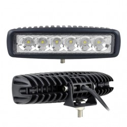 12V - 18W - Luz de trabalho LED para motocicleta - barco - carro 4x4 - SUV - ATV - spot / holofote - 2 peças