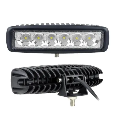12V - 18W - Projecteur de travail LED pour moto - bateau - voiture 4x4 - SUV - ATV - spot / projecteur - 2 pièces