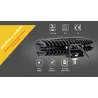 12V - 18W - Projecteur de travail LED pour moto - bateau - voiture 4x4 - SUV - ATV - spot / projecteur - 2 pièces