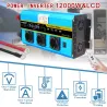 DC 12V a AC 220V 230V - 12000W - inverter solare sinusoidale - display LCD della tensione - telecomando wireless
