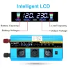 DC 12V a AC 220V 230V - 12000W - inverter solare sinusoidale - display LCD della tensione - telecomando wireless