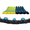 Hula hoop magnétique double rangée - massage fitness - équipement cardio