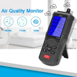 Carbon dioxide tester / CO2 detector / air quality monitor - temperature / humidity measuring - multifunction testerMeasuring...