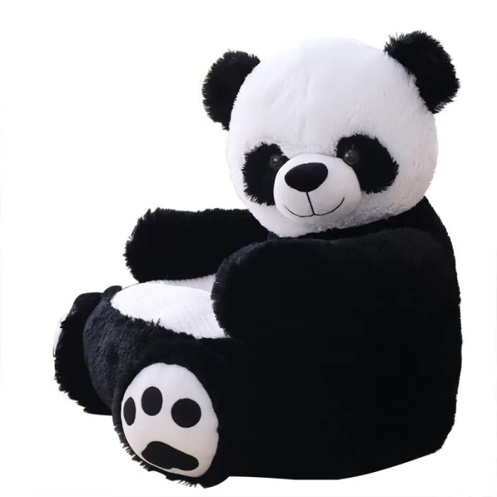 Panda shaped small sofa - seat - plush toy - for childrenCuddly toys