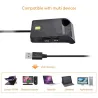 UTHAI - Smartkortleser - for bankkort / SIM / IC / ID / EMV / SD / TF / MMC / USB - ISO / Windows / Linux / OS