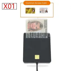 UTHAI - Smartkortleser - for bankkort / SIM / IC / ID / EMV / SD / TF / MMC / USB - ISO / Windows / Linux / OS