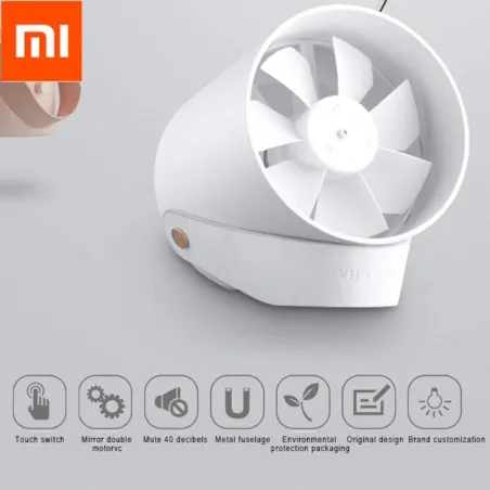 Xiaomi - mini wentylator - USB - ultra cichy - smart touchElektronika & Narzędzia