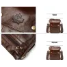 Luksuriøs skuldertaske - klapdesign - ægte læder