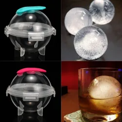 Isbitform i plast - rund ball - 5cm