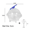 Isbitform i plast - rund ball - 5cm