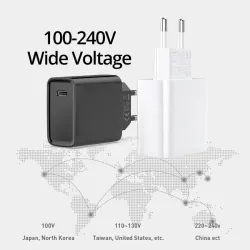 20W - PD - chargeur rapide - USB C - pour iPhone / iPad