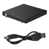 12,7 mm USB 2.0 - DVD/CD-ROM etui - optisk diskdrev SATA til SATA - eksternt kabinet