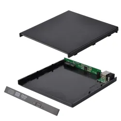 12,7 mm USB 2.0 - DVD/CD-ROM-kotelo - optinen levyasema SATA to SATA - ulkoinen kotelo