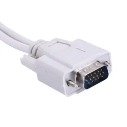 VGA SVGA - 1 do 2 monitorów - męski do 2 podwójnych żeńskich Y - 15 pinów - adapter - kabel rozdzielającyKable
