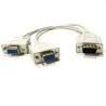 VGA SVGA - 1 à 2 moniteurs - mâle vers 2 double femelle Y - 15 broches - adaptateur - câble répartiteur