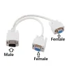 VGA SVGA - 1 til 2 skjermer - hann til 2 doble hunn Y - 15 pins - adapter - splitterkabel
