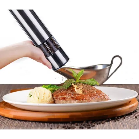 Electric salt / pepper mill grinder - stainless steelMills - Grinders