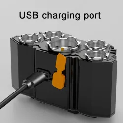 Lampada frontale LED - ricaricabile tramite USB