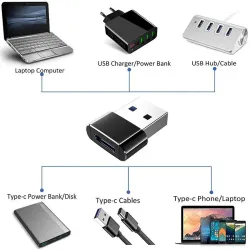 USB-tyyppi C - OTG-sovitin - USB-C - uros-micro USB-tyyppi-C-naaras - muunnin - 2 kpl