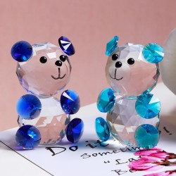 Kleurrijke kristallen beer - beeldje - miniatuurBeelden & Sculpturen
