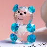 Orso di cristallo colorato - statuetta - miniatura