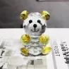 Kolorowy kryształowy miś - figurka - miniaturkaPosągi & Rzeźby