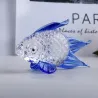 Bunte Goldfischfigur aus Kristall