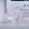 Fargerik gullfisk-figur i krystall