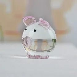 Colorful crystal piggy - figurineStatues & Sculptures