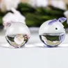 Buntes Kristallschweinchen - Figur