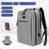 Trendy laptopveske - ryggsekk - med USB-ladeport - vanntett