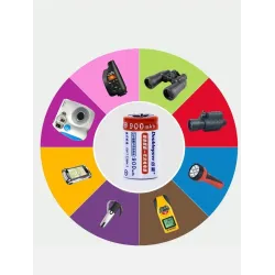 CR2 - 3V - 900mAh - LiFePO4 - batterie - rechargeable