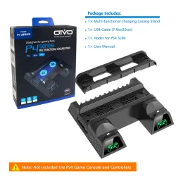 Duale Ladestation – Kühlständer – LED – für PS4 / PS4 Slim / PS4 Pro Controller