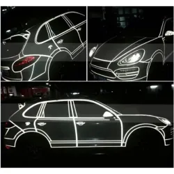 Marque de sécurité automobile - bande réfléchissante - autocollant