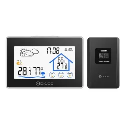 MediciónTermómetro inalámbrico con pantalla táctil - interior / exterior
