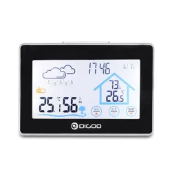 Trådløst touch screen termometer - indendørs / udendørs