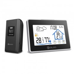 Trådløst touch screen termometer - indendørs / udendørs