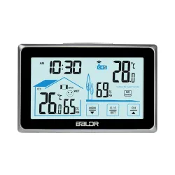 Trådløst touch screen termometer - indendørs / udendørs