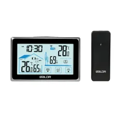 Trådløst touch screen termometer - indendørs / udendørs