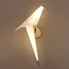LED-seinävalaisin - origami-paperi lintusuunnittelu