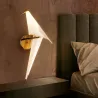 LED-seinävalaisin - origami-paperi lintusuunnittelu