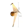 LED vegglampe - origami papir fugl design