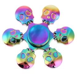 Rainbow kallot - käsin fidget spinner - metallia
