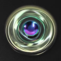 Regnbuehodeskaller - håndfidget spinner - metall