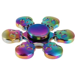 Rainbow skulls - hand fidget spinner - metalFidget Spinner