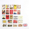 UK / England - Køleskabsmagneter i britisk stil - sæt 24 stk