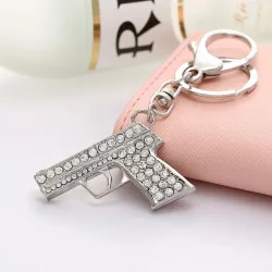 Mini krystallpistol - nøkkelring