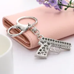 Mini krystallpistol - nøkkelring