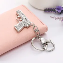 Mini krystallpistol - nøkkelring